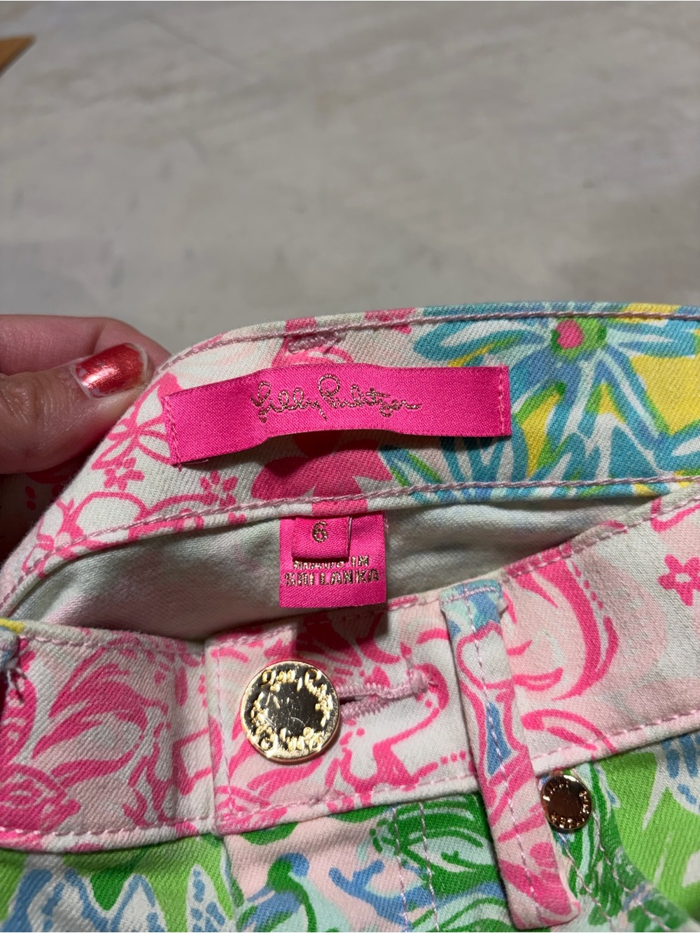 Lilly Pulitzer south ocean Floral Multicolor Skinny Jeans 6 - Picture 6 of 7
